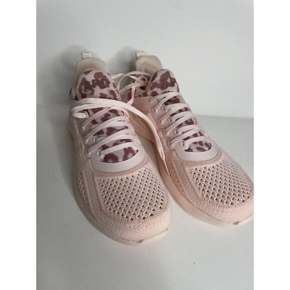 APL Women's TechLoom Tracer Sneaker Creme Beachwood Leopard Size 37 US 7 NEW - Picture 3 of 6